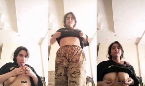 Cute muslim girl showing her big boobs